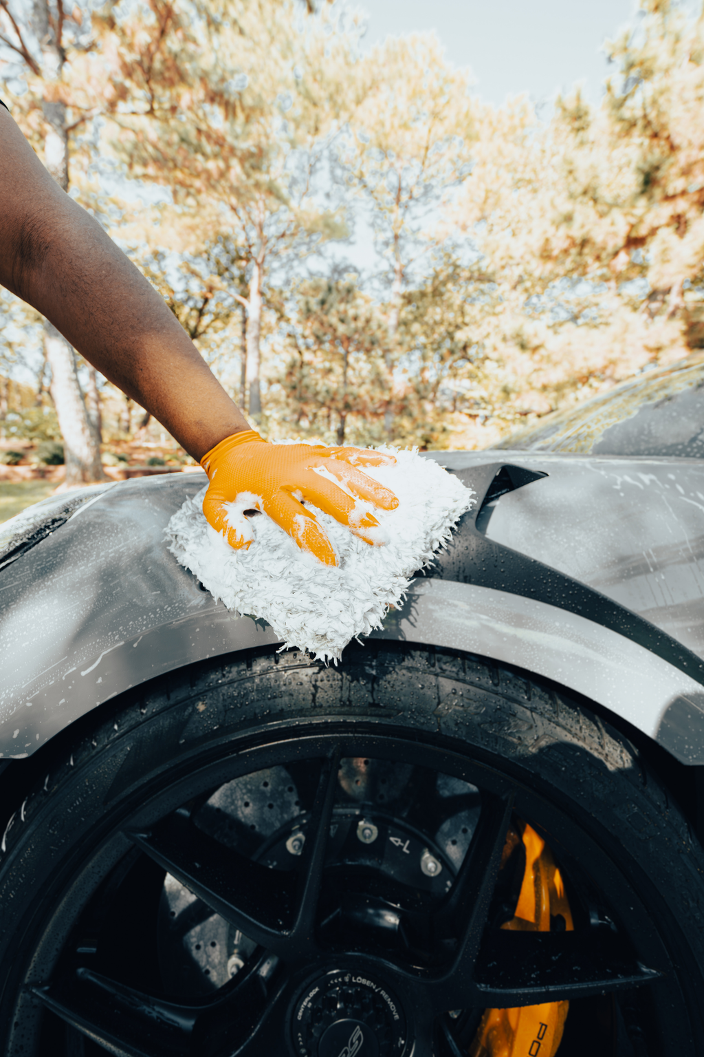 BLACKLINE BRAND MICROFIBER WASH MITT